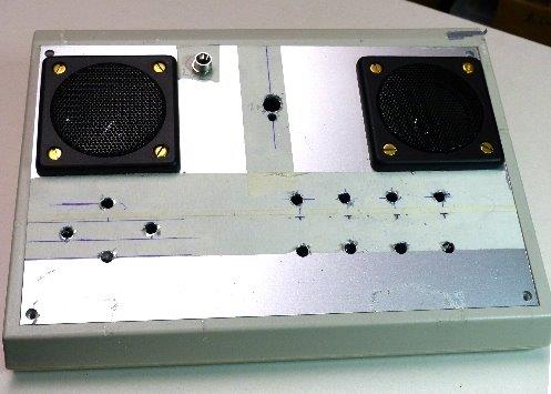 AMPs ~ Top Box ~marking up the socket holes